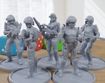 UCMC Marines - 3D Gedruckte Proxy Minifiguren für Aliens Miniaturen Tabletop Spiel