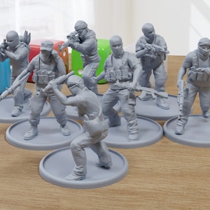 Naher Osten Aufständische Spezialisten - Modernes War-Gaming Miniaturen für Tabletop-Rollenspiel - 28 mm / 32 mm Minifiguren