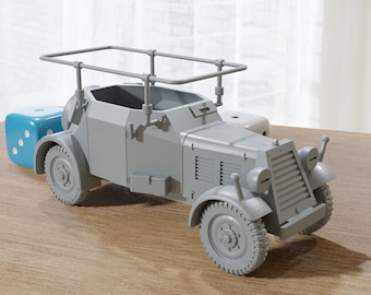 Kfz. 14 German WW2 Communications Vehicle - 3D Resin Printed 28mm / 20mm / 15mm Miniature Tabletop Wargaming Vehicle
