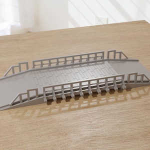 Flat Wooden Bridge - Tabletop Wargaming WW2 Terrain Miniature | 15mm 20mm 28mm | 3D Printed Model