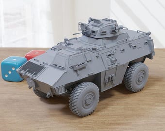 Ultra-Light Tactical Vehicle - Modern Tabletop Wargaming Transport Vehicle Miniature | 3D Printed 28mm - 32mm (GKN Simba-Inspired)