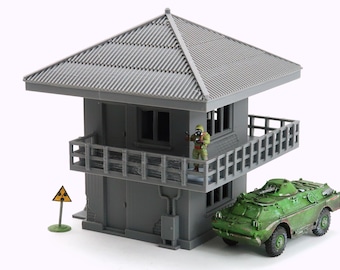 Watch Tower - Miniature Wargaming Terrain - Zona Alfa - Team Yankee - 3D Print