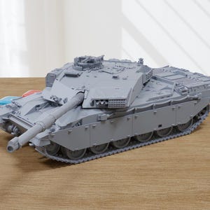FV4030/4 Challenger I - British Army Main Battle Tank - 3D Printed Miniature Tabletop Wargaming Combat Vehicle 28mm / 15mm  Scale