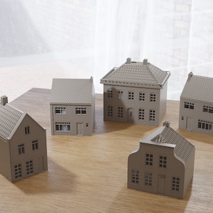 Dutch Town Set - Tabletop Wargaming WW2 Terrain |  Miniature Gaming | 3D Printed Model | Bolt Action | Flames of War | Team Yankee