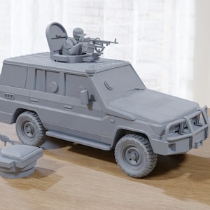 Land Cruiser Armored Common - 3D Resin Printed 28mm Miniature Tabletop Wargaming Vehicle
