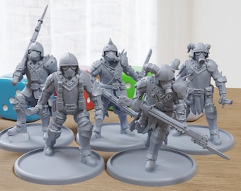 Heretic Troopers - 28mm/32mm Scale 3D Printed Miniatures for Miniature Wargaming & Tabletop RPGs