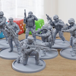 French Army Spec - 3D Printed Miniature Wargames Minifigures  - 28mm / 32mm Scale