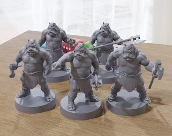 Gamorrean Warriors 2 - Star Wars Legion 35mm Proxy Miniature for Tabletop RPG