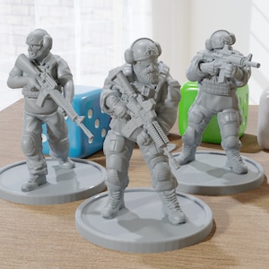 OPFOR Terrorists Miniatures: 28mm/32mm Wargaming Figures (Set of 3)
