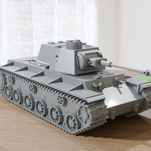 Pz Kpfw-KV-1-753(r) - WW2 German Tank - 3D Resin Printed 28mm / 20mm / 15mm Miniature Tabletop Wargaming Vehicle