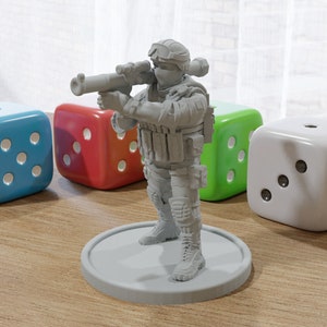 RPG Soldier  28mm/32mm Minifigure - Modern Wargaming Miniature for Tabletop RPG