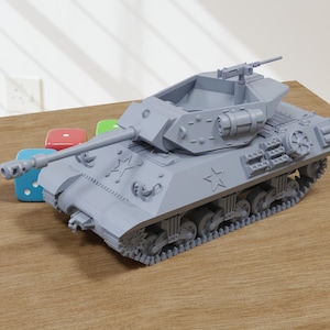 17 Pdr SP Achilles Tank- 3D Printed Miniature Wargaming Combat Vehicle - 28mm / 20mm / 15mm Scale