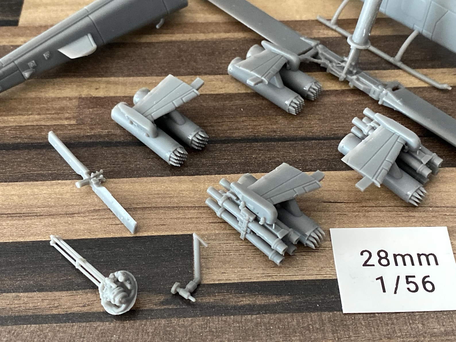 20mm In Scale AH-1S Cobra Attack Helicopter - 3D Printed Vehicle for Miniature ...
