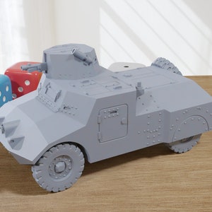 Morris MK II Reconnaissance Car WW2 British 3D Resin Printed 28mm / 20mm / 15mm Miniature Tabletop Wargaming Vehicle
