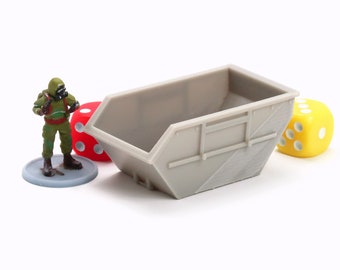 Gabage Container (Abzetscontainer) - 3D Printed Tabletop Wargaming Terrain for 28mm - 20mm - 15mm Miniature WarGames