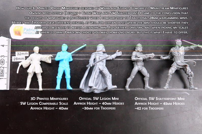 Darth Maul - Hero Pose - Star Wars Legion 35mm Proxy Miniature for Tabletop RPG image 4
