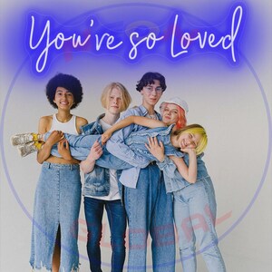 You&#39;re So Loved Neon Sign | Bar Sign Party Neon Led | Neon Light Wedding Decor | Neon sign bedroom Light Home Room Wall Decoration