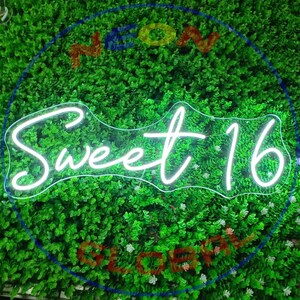 Sweet 16 Neon Sign| Neon Wedding Sign | Teen Party Girl Neon Sign | Led ...