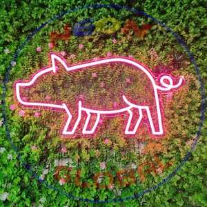 Pig Neon Sign, Wedding Neon Sign, Party Neon, Bedroom Custom Neon Light, Led Neon, Wall Decor Pig Sign