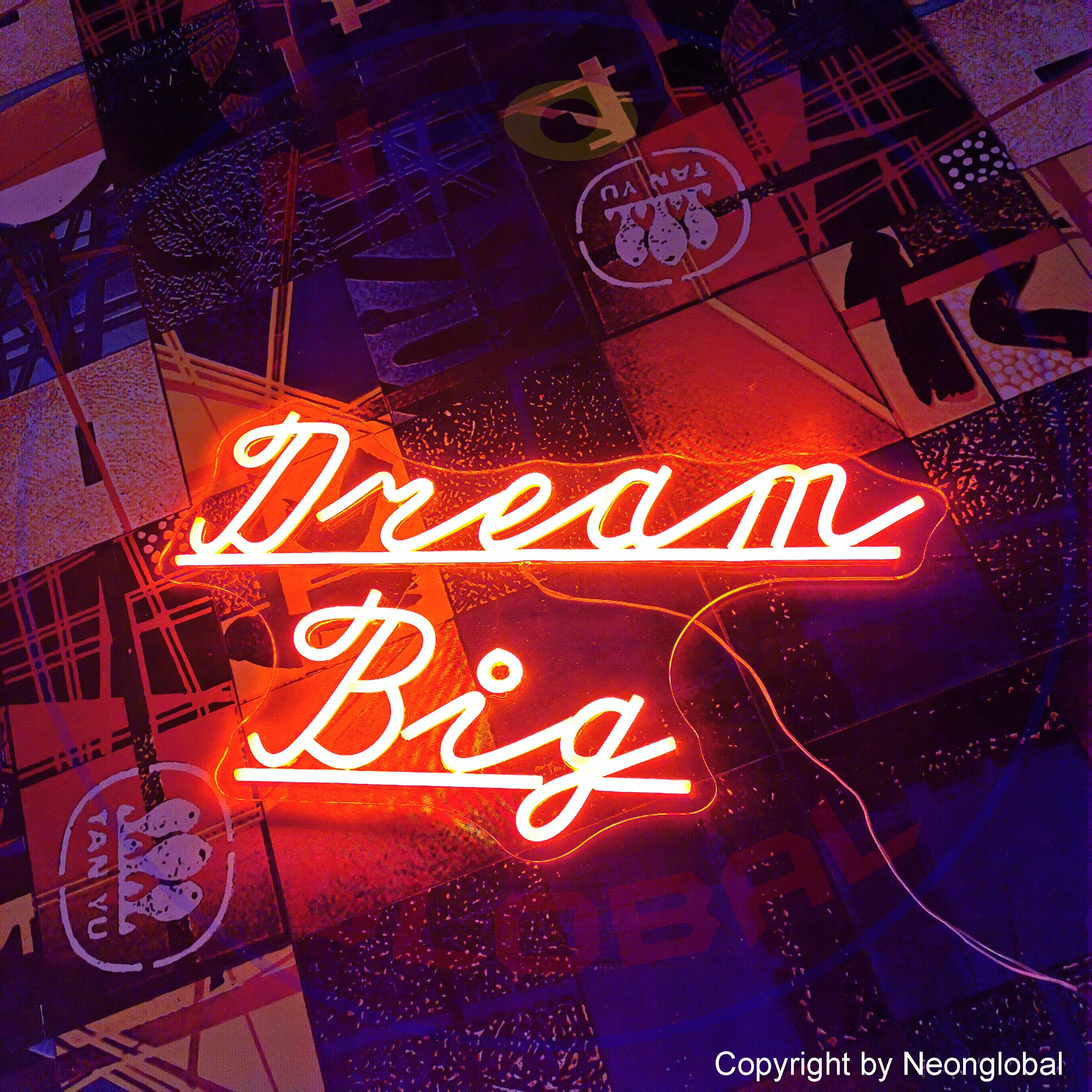 Dream Big Neon Sign Custom Name for Kid Room wall Decor Etsy UK