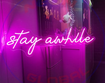 Neon Leuchtreklame: Bleib Ahut, Hochzeitsdeko