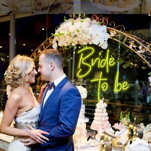 Bride to Be Neon Sign: Wedding Party Decor, Custom LED Lights