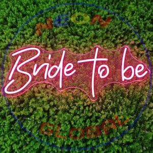 Bride to Be Neon Sign: Pink LED Wedding Decor