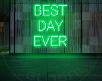 ネオンサイン 看板 BEST DAY EVER 電飾看板 おしゃれ アメリカ雑貨 ネオンサイン 看板 BEST DAY EVER 電飾看板 おしゃれ アメリカ雑貨