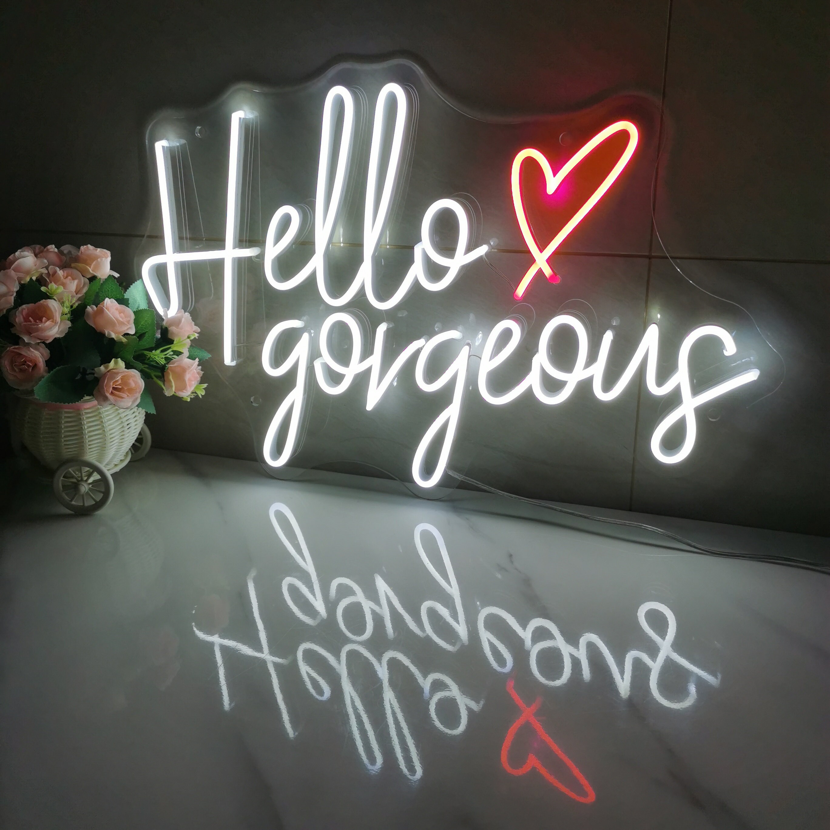Small Led Hello. Sign Hello LED Neon Sign: Custom Wedding Party Decor - Etsy