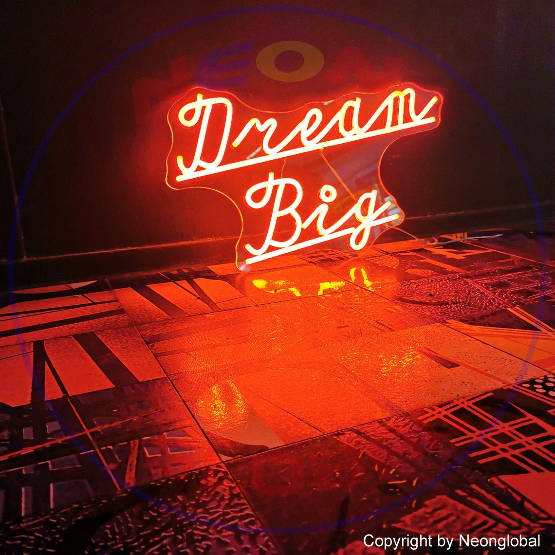 Dream Big Neon Sign Custom Name for Kid Room wall Decor Etsy