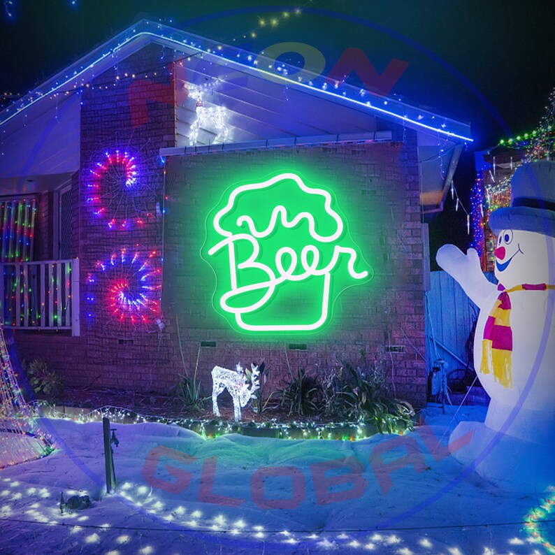 Beer Neon Sign Wedding Neon Sign Party Neon Bedroom Custom Etsy