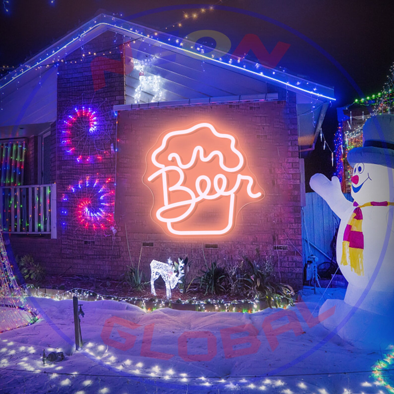 Beer Neon Sign Wedding Neon Sign Party Neon Bedroom Custom Etsy