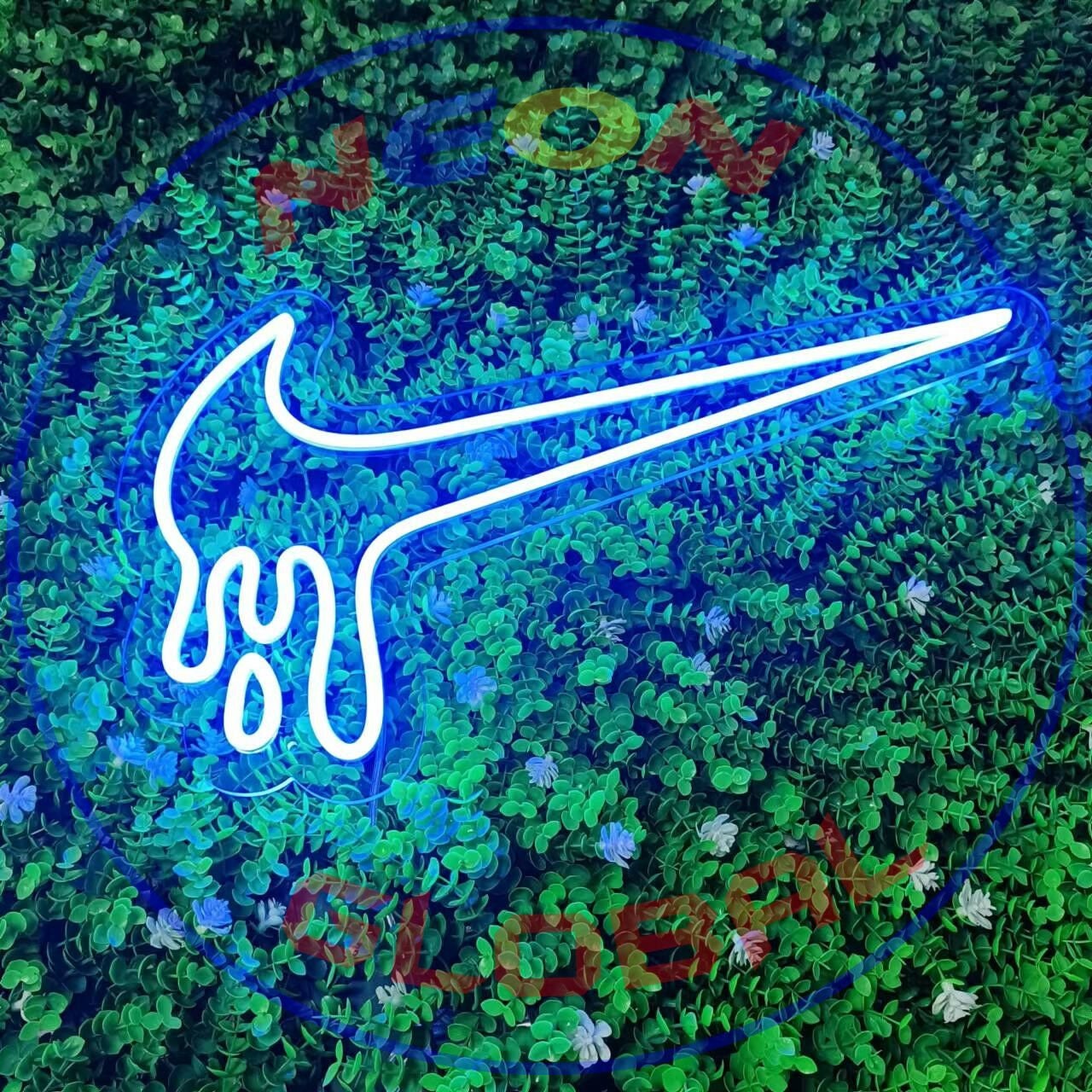 Esperar algo Proceso Touhou Neon Sign Custom Dropping Swoosh Led Lamp Bedroom Nike Fans - Etsy