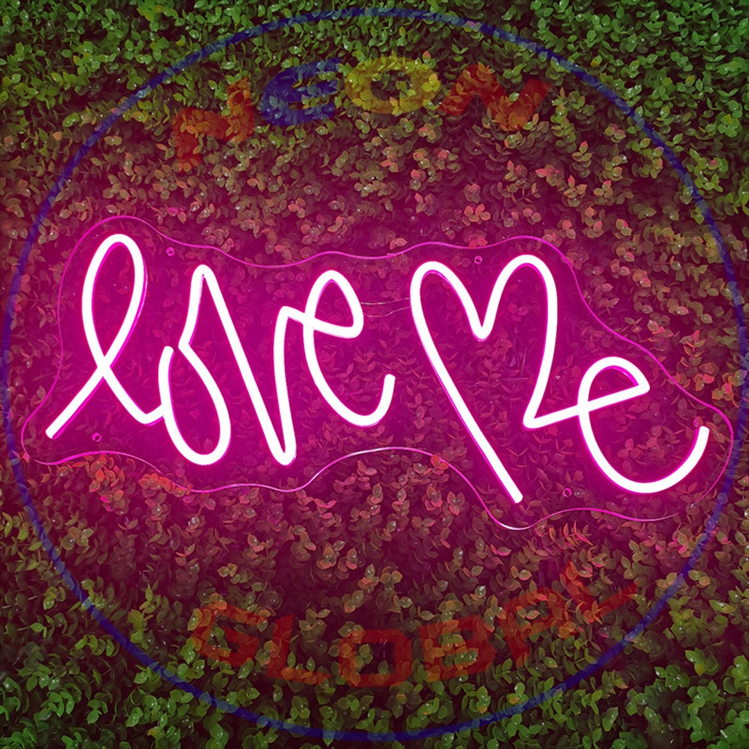 Love Me Neon Lights, Bedroom Wall Art, Living Room Decor, Gift for Girlfriend, Chic Modern Lamp