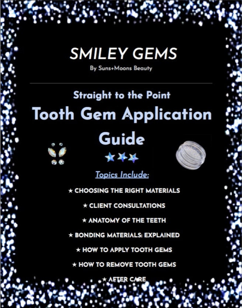 Tooth Gem Application Guide Etsy
