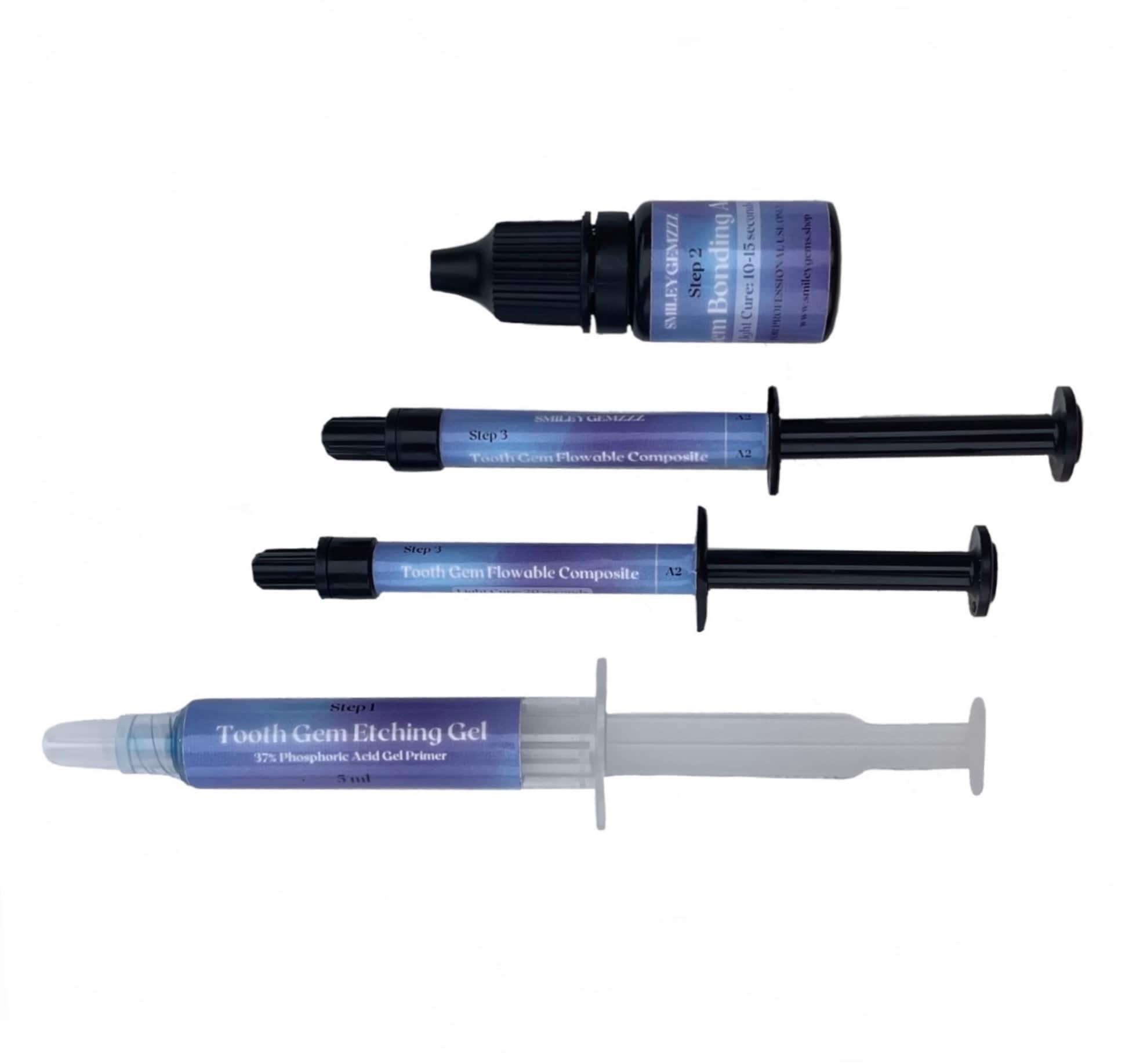 Tooth Gem Bonding Adhesives 3 Step Professional Bonding Process