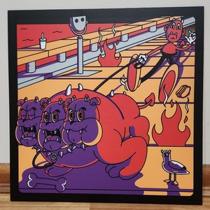 Work Is Hell: Dog Walker (Signed Forex Print)