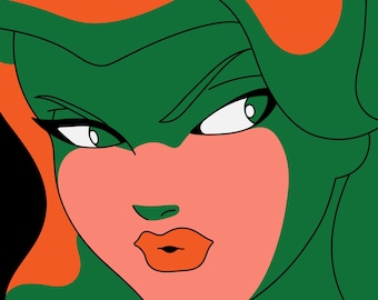 Poison Ivy Pop Art Poster