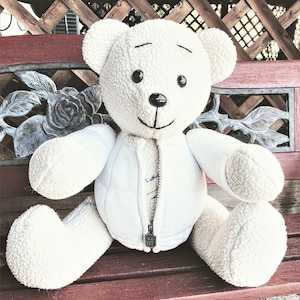 Custom Keepsake Memory Bear from Loved One's Clothing