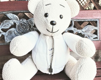 Custom Keepsake Memory Bear from Loved One's Clothing