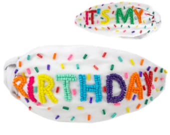 IT’s MY BIRTHDAY beaded headband