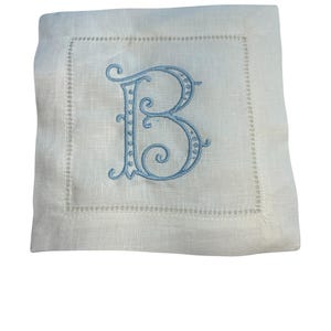 Personalized Linen Cocktail Napkins