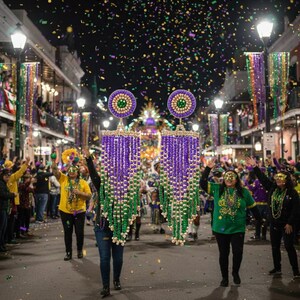 Karneval Disk Perle Ohrringe
