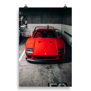 Ferrari F40 Poster