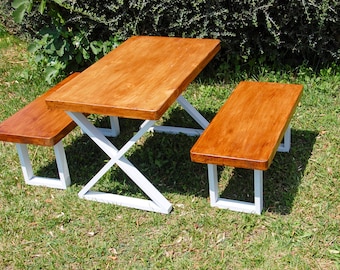 Kinder Picknicktisch, Kleinkind Outdoor Tisch und Stühle, Kinder Terrassenmöbel