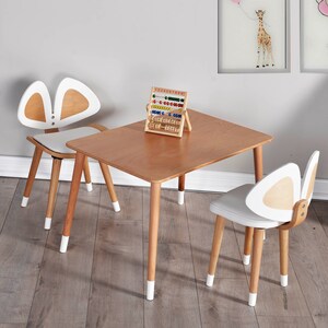 Modern Kids Chairs and Table, Custom Toddler Gift, Toddler Table and Chair, Montessori Furniture