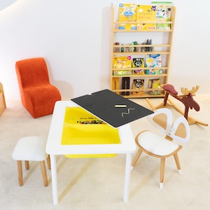 Kids Activity Table, Kids Gaming Table, Activity Table without Bins, Gift for Kids