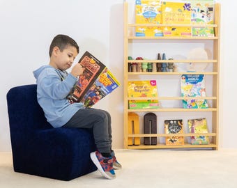 Nursery Furniture, Montessori Bookshelf for 5 Year Old Girl Gift