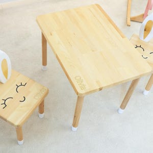 Kids Table and Chairs Set Gift , Wooden  Furniture Gift for 3 Year Old