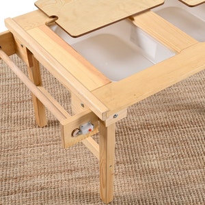 Spacious Wooden Large Activity Table Listing - A versatile and durable wooden table designed for creative and educational activities, perfect for kids and playrooms